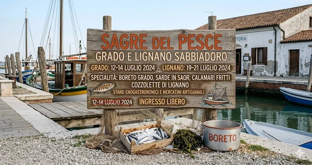 Mercati dei fiumi, laghi e costiera marina Friuli Venezia Giulia