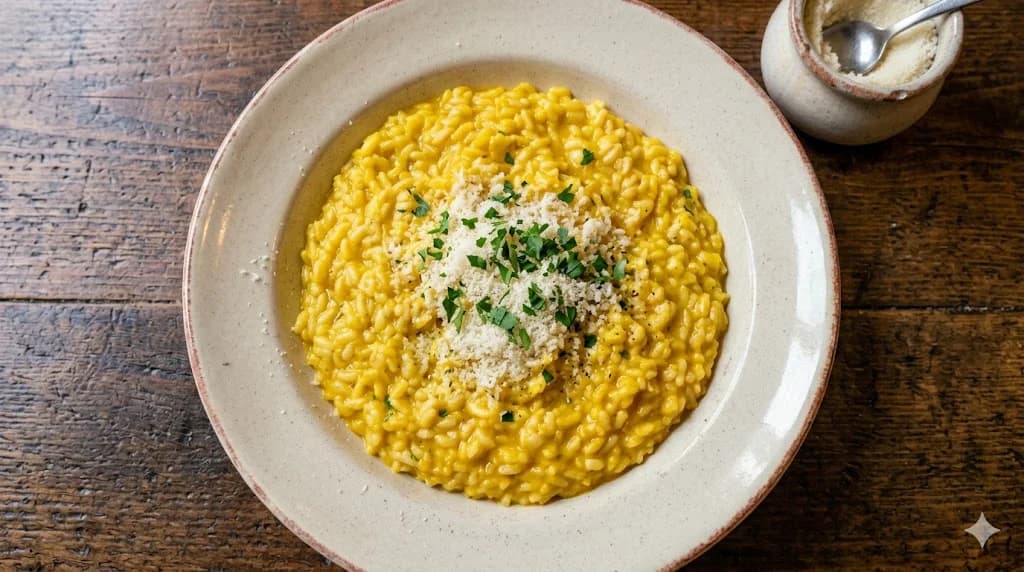 Risotto alla milanese tradizionale