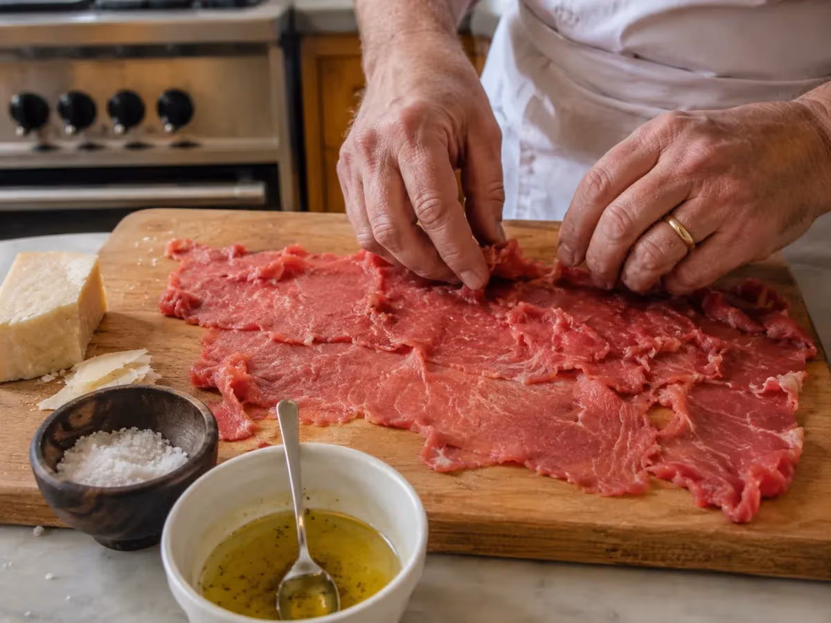 Carne cruda all’albese 4