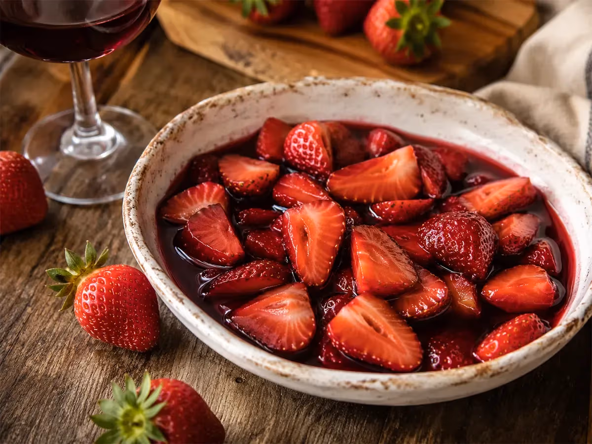 Fragole al vino rosso 4