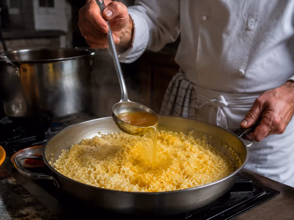 Risotto alla milanese tradizionale 4