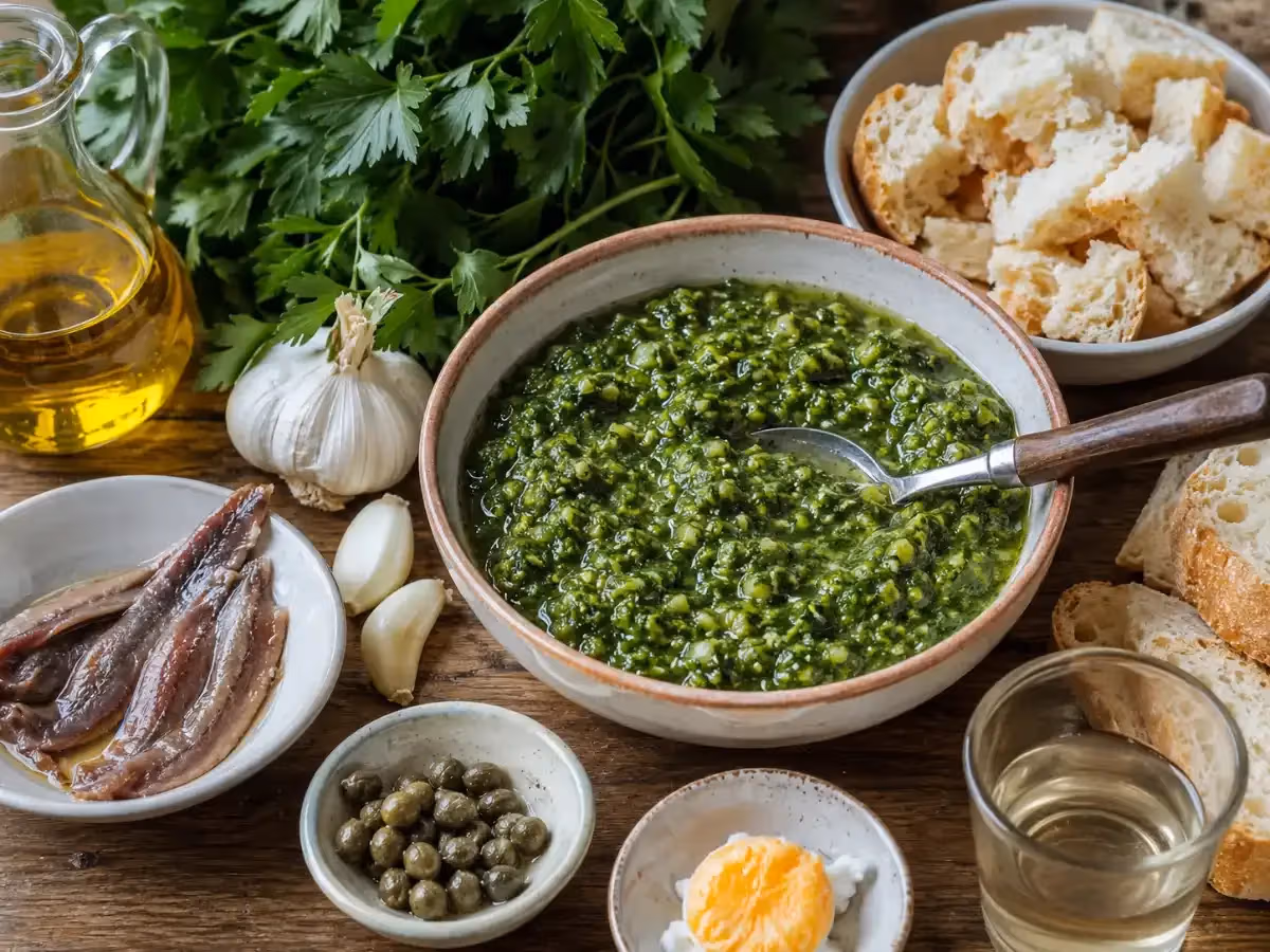 Salsa Verde Piemontese Tradizionale (Bagnet Verd) 2